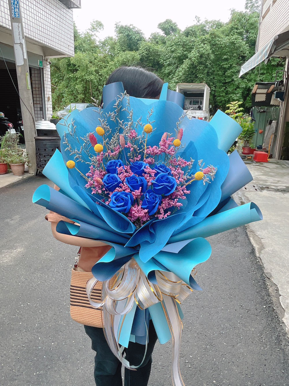 台南永生花/乾燥花束73